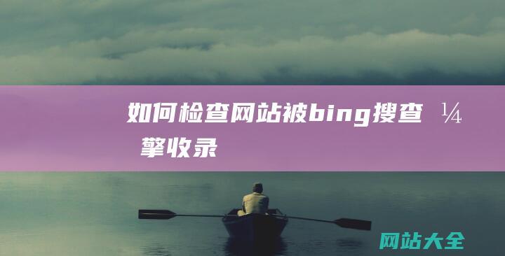 如何检查网站被bing搜查引擎收录