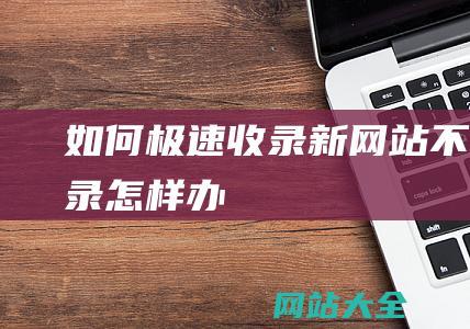 如何极速收录新网站不收录怎样办