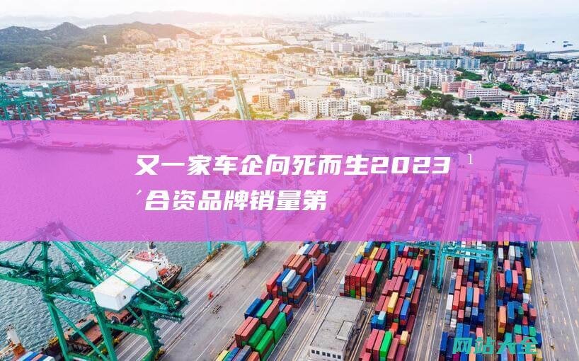 又一家车企向死而生-2023年合资品牌销量第一-除了背水一战