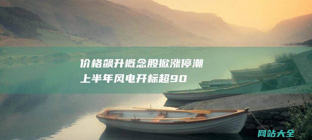 价格飙升概念股掀涨停潮上半年风电开标超90