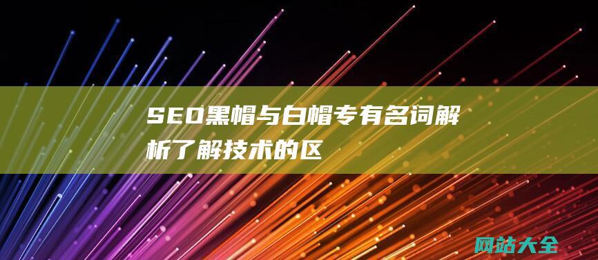 SEO与白帽专有名词解析了解的区