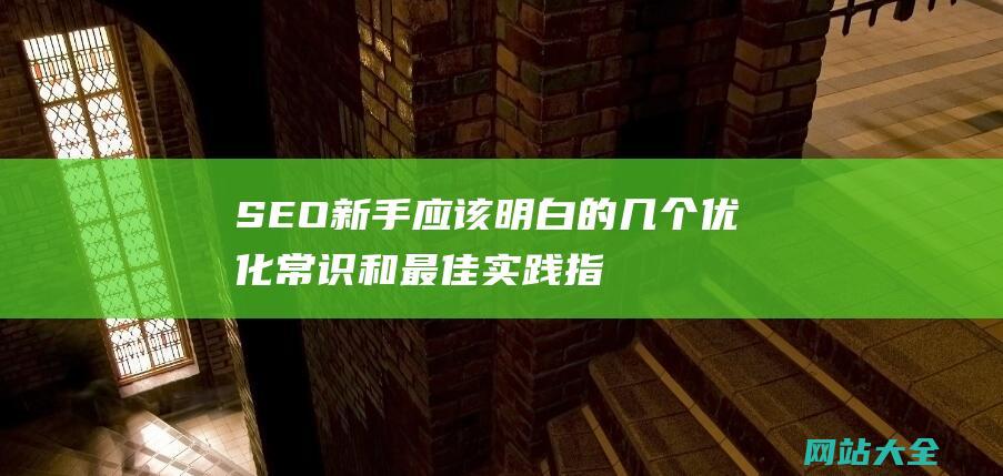 SEO新手应该明白的几个优化常识和最佳实践指南-优化小知识